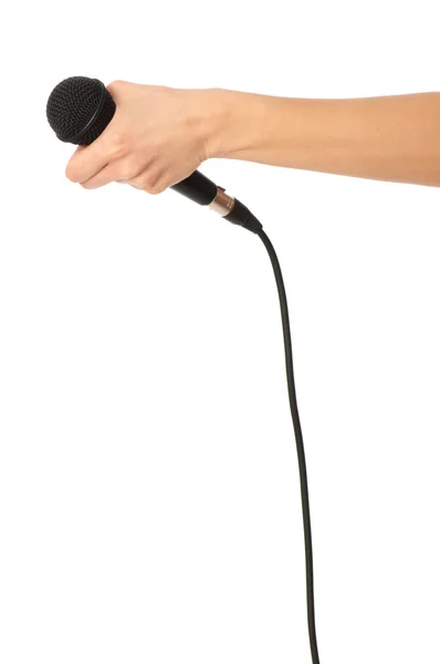 Black microphone — Stock Photo, Image