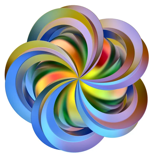 Rainbow flower — Stock Photo, Image