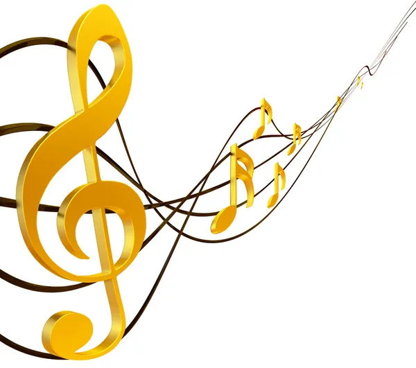 Treble clef — Stock Photo, Image