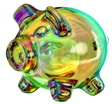 Money box - piggy bank clipart
