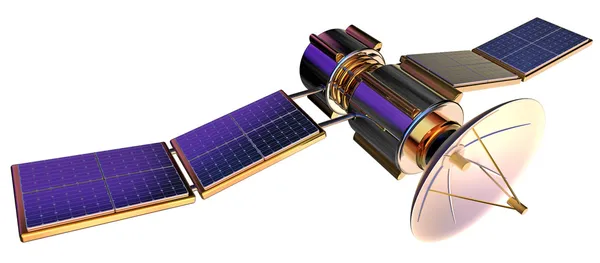 3D model of an artificial satellite of the Earth — Stock Photo, Image