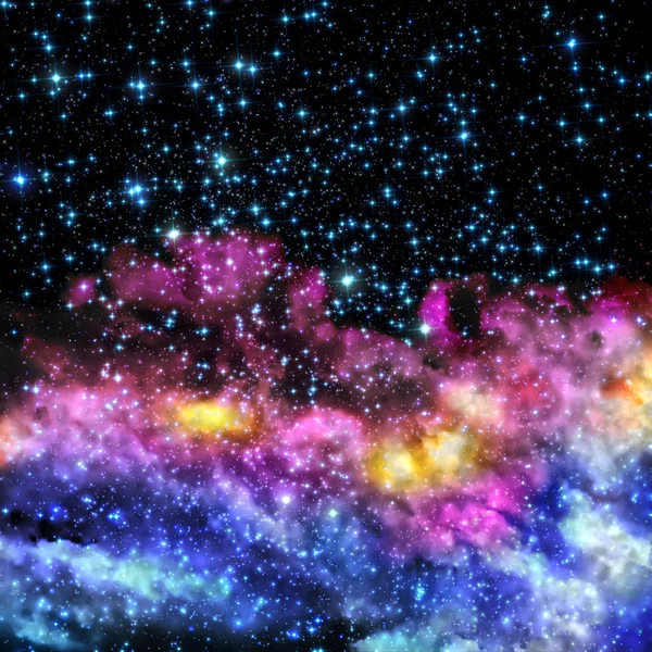 Nebulosa blu e magenta — Foto Stock