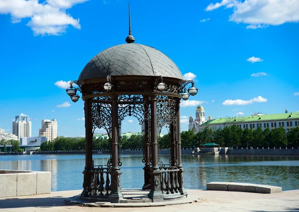 Rotonda Nel Centro Ekaterinburg Russia — Foto Stock