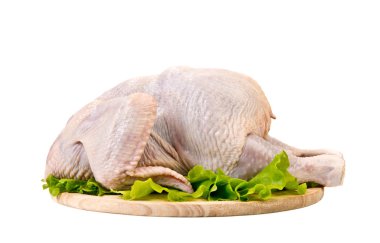Raw whole chicken