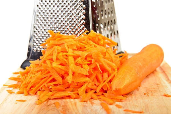 Carota intera e tagliuzzata — Foto Stock