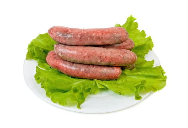 Rå bratwurst — Stockfoto