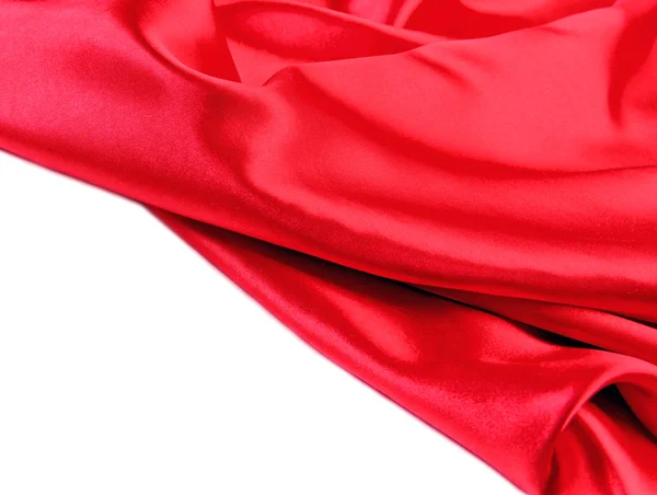 Seda de tecido vermelho — Fotografia de Stock