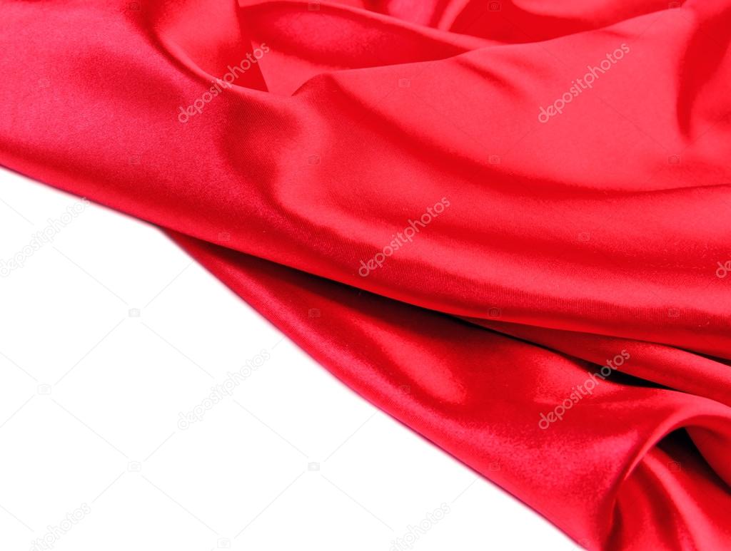 Red fabric silk