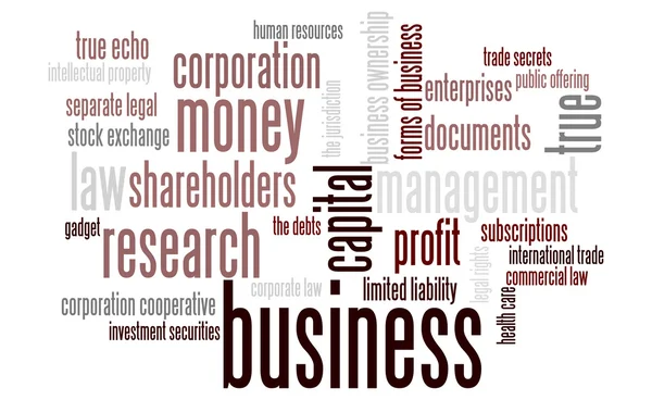 Business word cloud — Stock Photo, Image