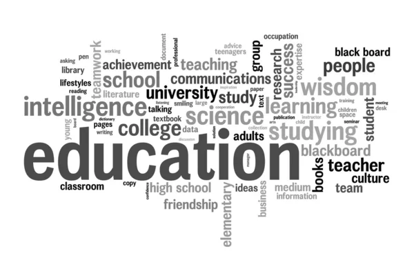 Educación Word Cloud — Foto de Stock