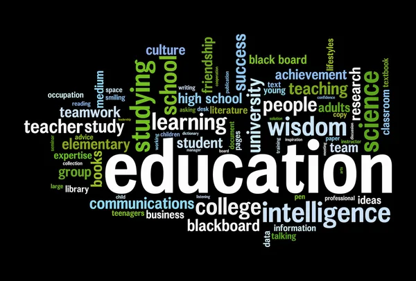 Educación Word Cloud — Foto de Stock