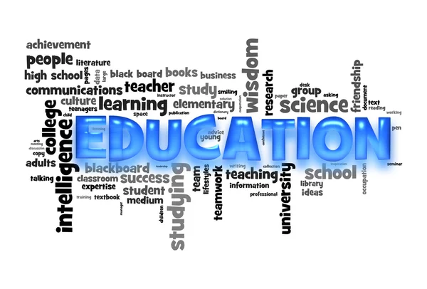 Educación Word Cloud — Foto de Stock