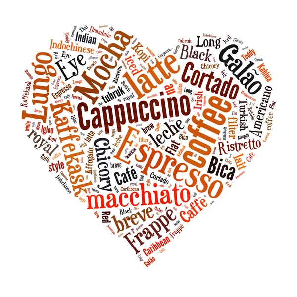 Coffee word cloud collage — Stock Photo, Image