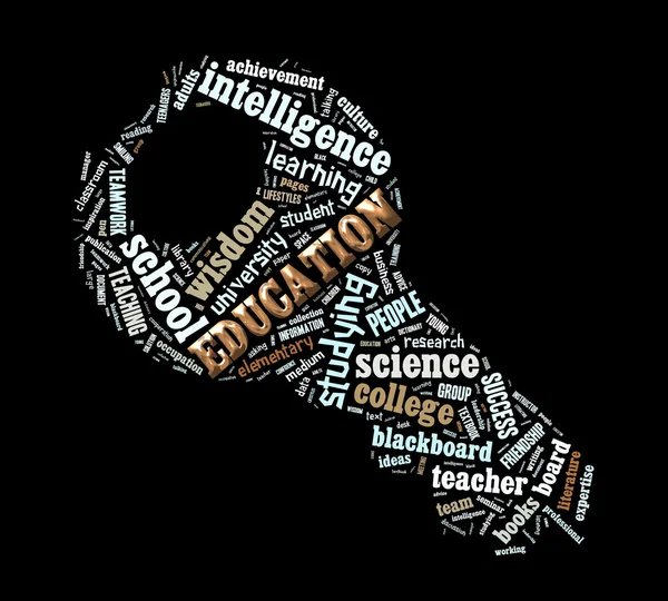 Educación Word Cloud — Foto de Stock