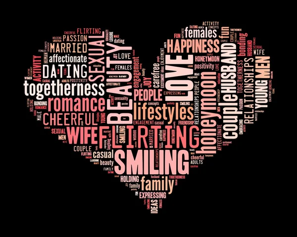 Love concept word tag cloud — Stock Photo, Image