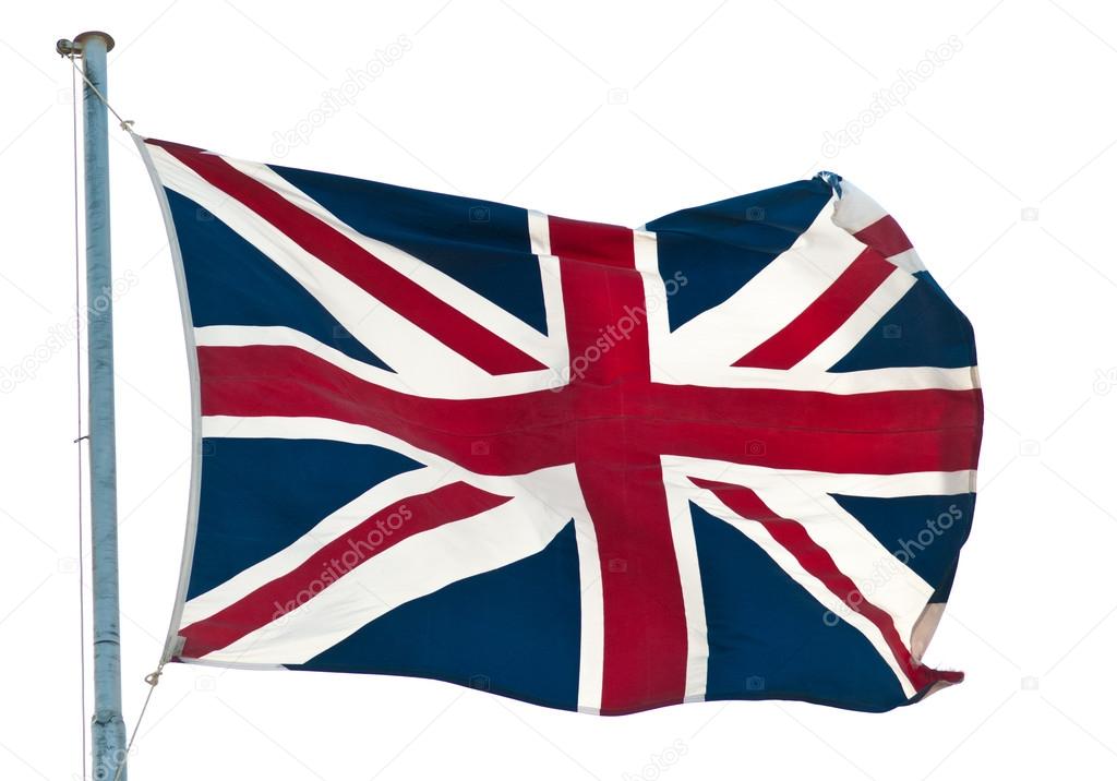 british  flag and pole