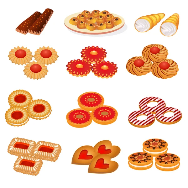 lezzetli kum kurabiye ve pasta ayarla