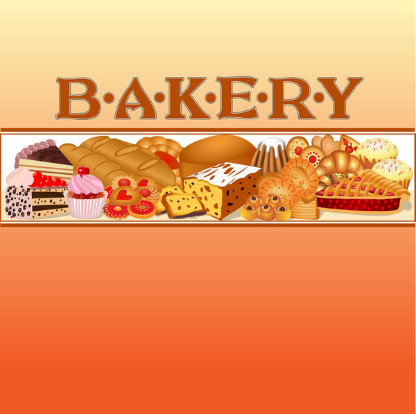 Of a set of baking bread for bakery