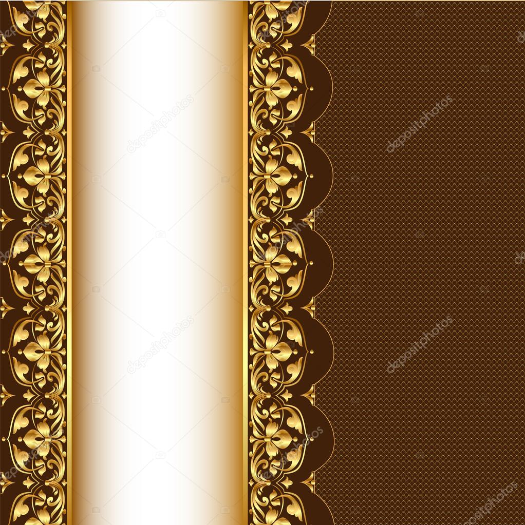 Background with gold(en) pattern and net