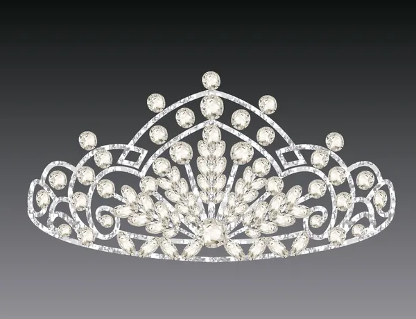 Tiara crown women — Stok Vektör