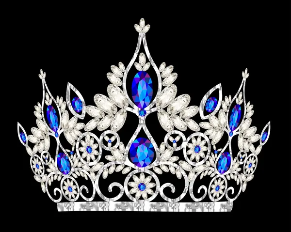 Tiara crown women — Stockvector