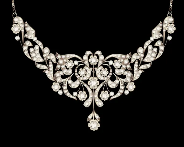 Ожерелье женщины — стоковый вектор