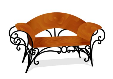 narin ayaklı ahşap Bank