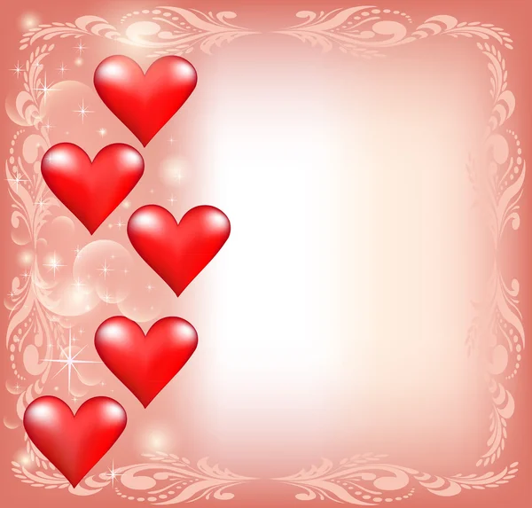 De rose pour Valentine — Image vectorielle