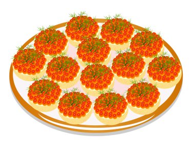 yumurta ve tereyağı ve dereotu bir plaka üzerinde sandviç