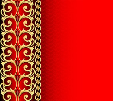 gold süsleme ve değerli taşlar ile arka plan