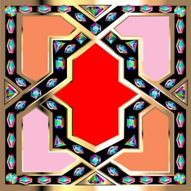 mücevherleri süsler ile arka plan çerçevesi