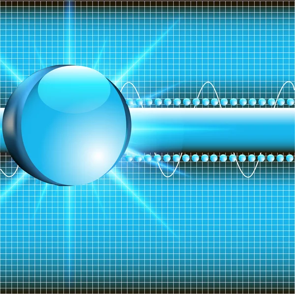 ガラス球のグローの抽象化の背景 — ストックベクタ