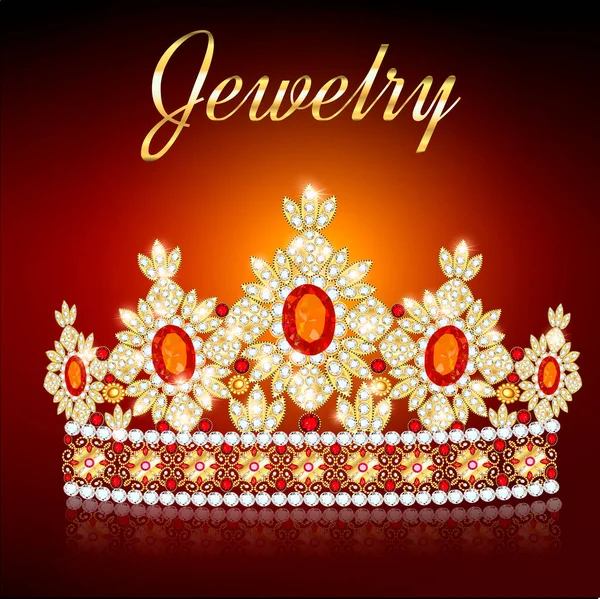 Illustration Beautiful Diadem Crown Tiara Gems Royalty Free Stock Illustrations