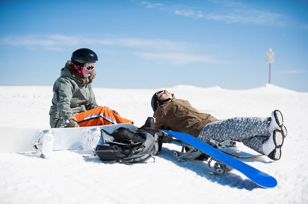 Snowboarders Freeride — Fotografia de Stock