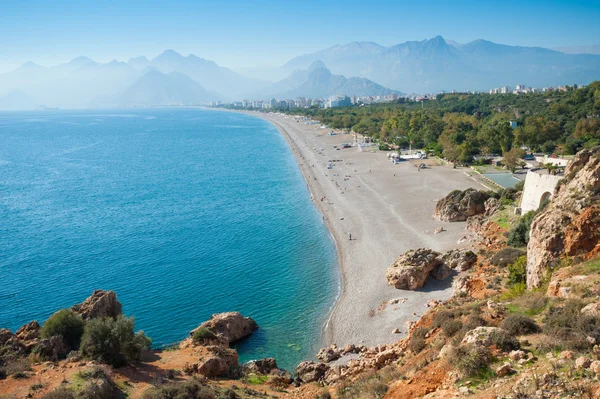 Praia Konyaalti, Antalya — Fotografia de Stock