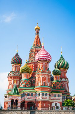 Saint Basil Katedrali sembolü Moskova
