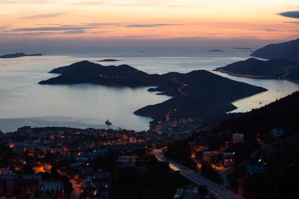 Kas Türkiye Nin Akdeniz Kıyısında Bir Tatil Beldesi — Stok fotoğraf