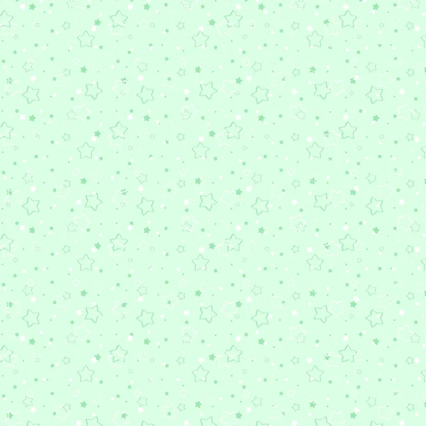 Hellgrüner Hintergrund mit Sternen und Töpfen — Stockfoto