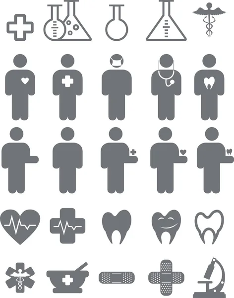 Ensemble d'icônes médicales — Image vectorielle