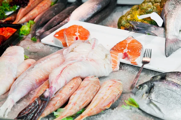 Street show-window of fish shop in Holland