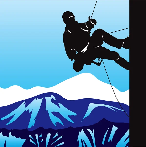 Alpinisme — Image vectorielle