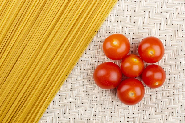 Tomaten en pasta — Stockfoto