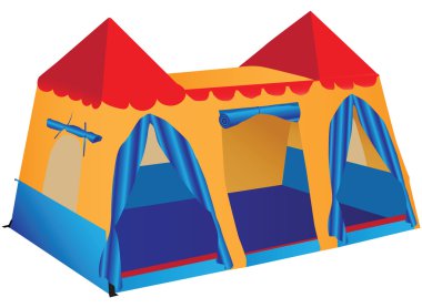 Fantasy palace play tent clipart