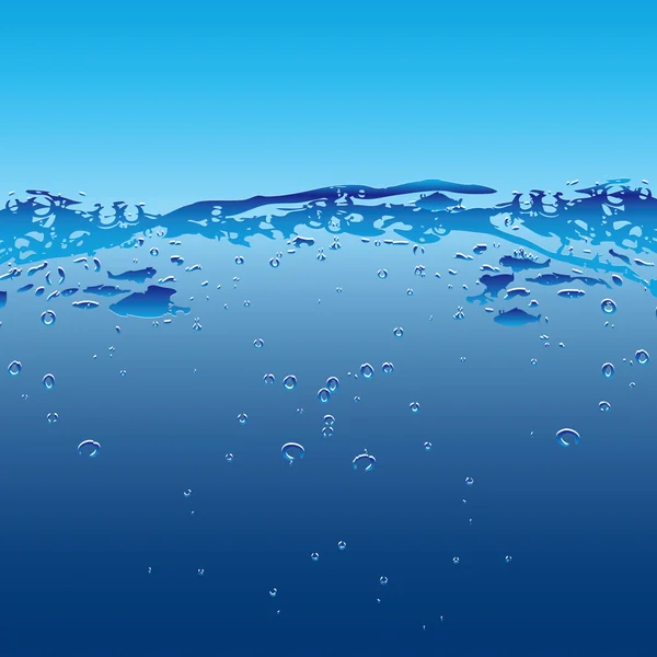 Wasser mit Blasen — Stockvektor