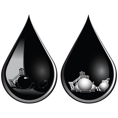 Drop of oil clipart