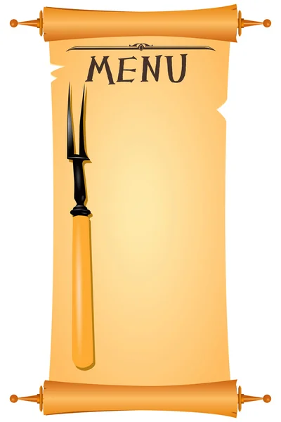 Parchment menu — Stock Vector