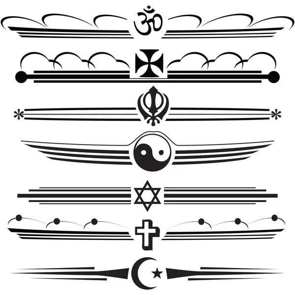 Religiöse Symbole — Stockvektor