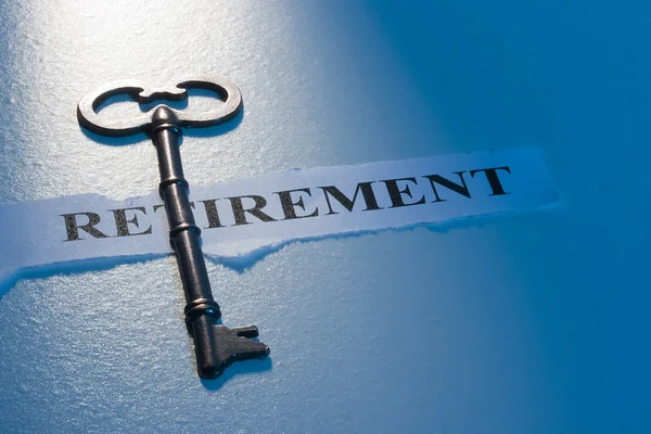 Sleutel tot pensioen — Stockfoto