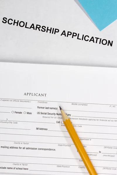 Scholarship Application — Stock Photo, Image