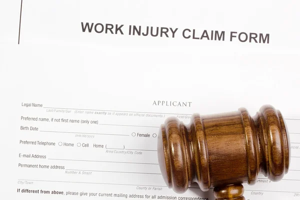 Work Injury Claim Form Royalty Free Stock Photos